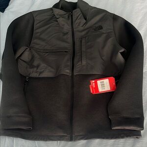 The North Face Black and Gray Performance Jacket with Fleece Material